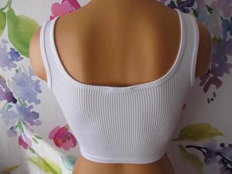 Dámské, dívčí žebrované crop top tričko, 32