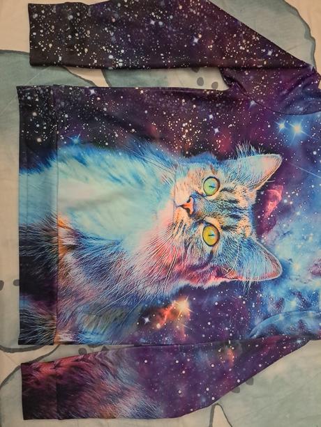 Mikina noční obloha + kočka, 146