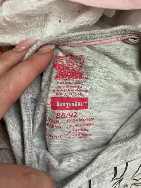 Dívčí letní pyžamo tom & jerry lupilu 86/92, lupilu,86