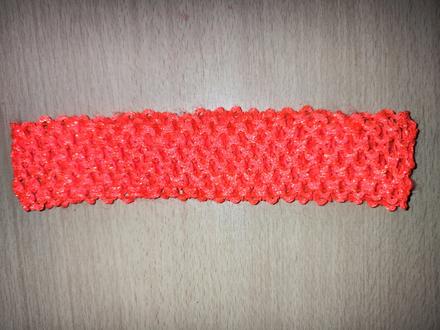 Oranžová čelenka se třpytky, 