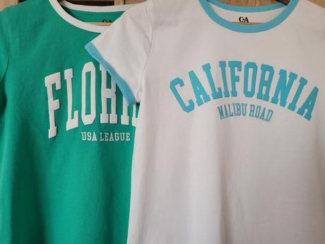 Holčičí trička 2pack, c&a,170