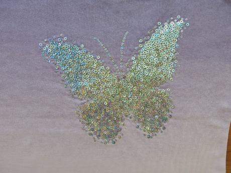 Teplá mikina s flitry zn. takko v. 128 - nová, takko,128