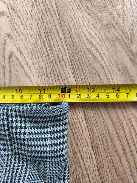 Kárované kalhoty do zvonu 158 / xs, h&m,158