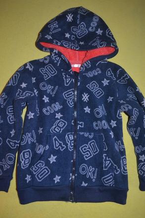 Mikina v.116,na zip, oteplená, boys,116