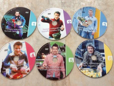 6 dvd recepty světoznámý kuchař jamie olivier, 