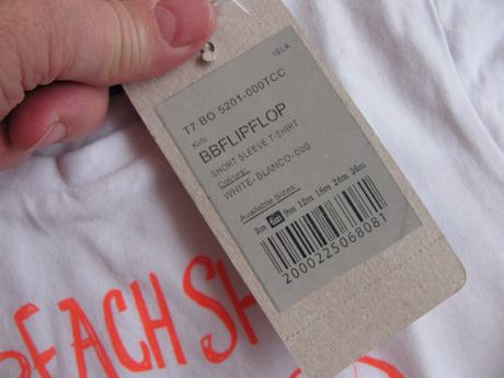 Bílé bavlněné tričko s žabkami, 68