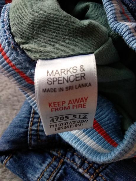Džíny podšité bavlnou zn. marks & spencer, marks & spencer,68
