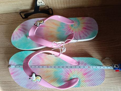 Duhové žabky s jednorožci vel 36/37, f&f,36