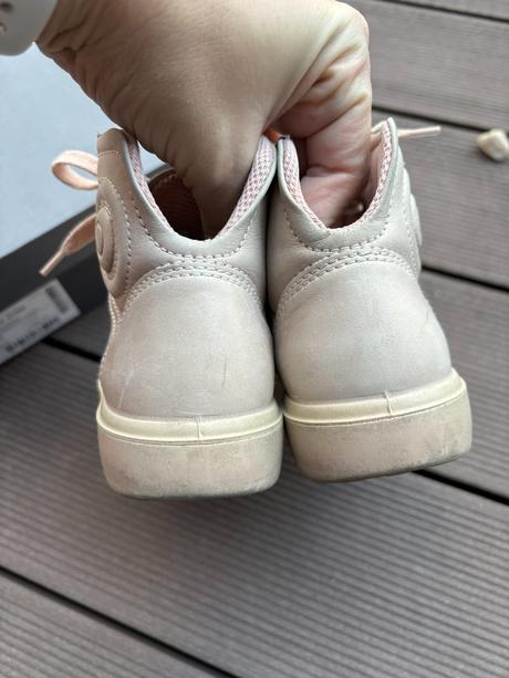 Kožené kotníkové boty ecco 30 růžové, ecco,30