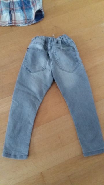 Šedé rifle pružné skinny, next,104