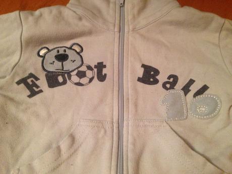 Klučičí mikina medvídek, football 10 vel. 56 - 62, tiny ted,56