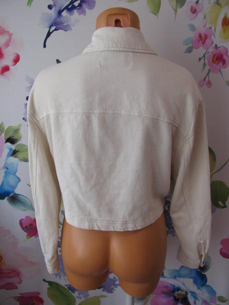 Krémová krátká dívčí bunda stradivarius, stradivarius,xs