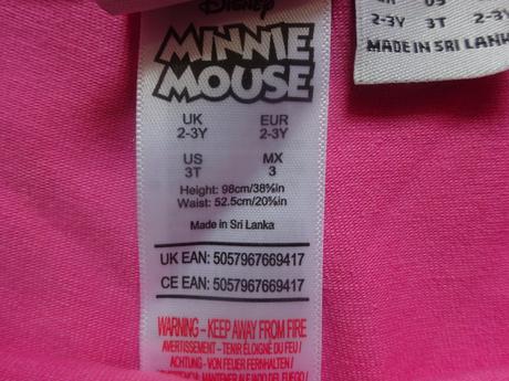 Legíny s minnie, vel. 98, disney,98