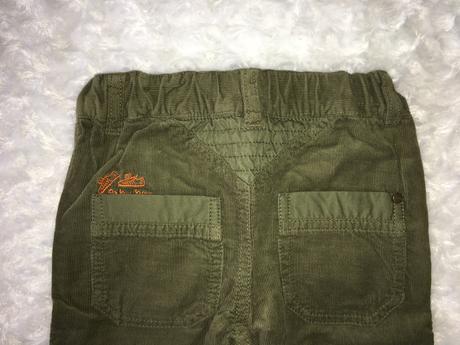 Khaki manžestrové kalhoty h&m, h&m,68