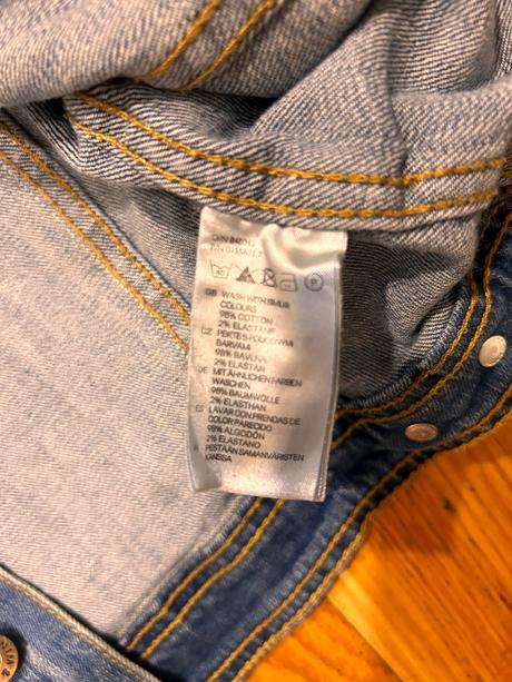 Džínová bunda denim, h&m,158