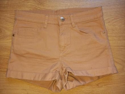 Béžové elastické kraťasy, h&m,152