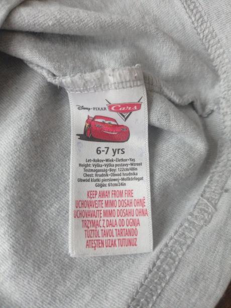 Triko dlouhý rukáv 122-128 cars, bořek stavitel, disney,122