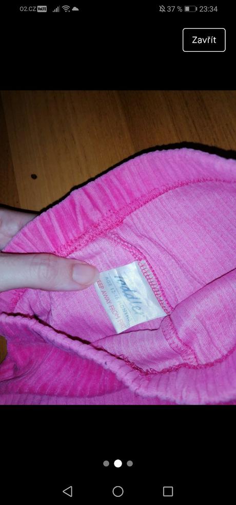 Dět. růžové kalhoty s manžestr. vzorem, 80