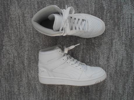 Bílé kotníčkové boty tenisky botasky puma, puma,39