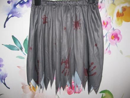 Karnevalová elastická sukně zombie halloween,