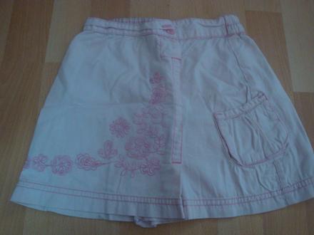 Sukýnka s výšivkou - světle růžová, 110