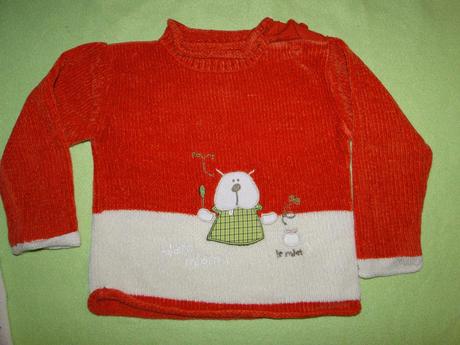 7ks v.92 2x menžestrové šaty, svetr, punčocháče, 86–98