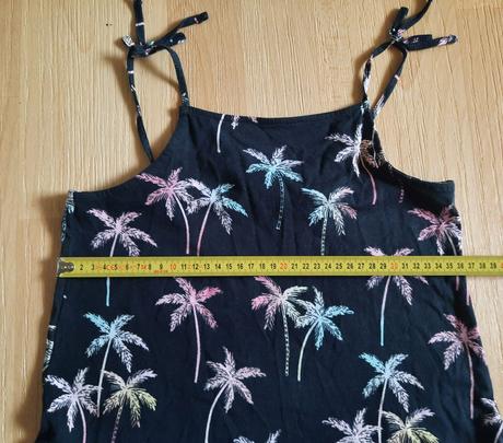 Šaty černé s palmami hm, h&m,134