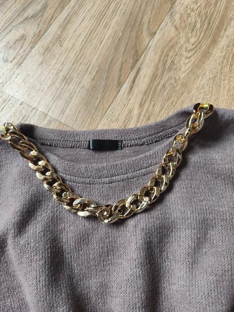 Hnědé lila svetrové šaty 146-158, 152