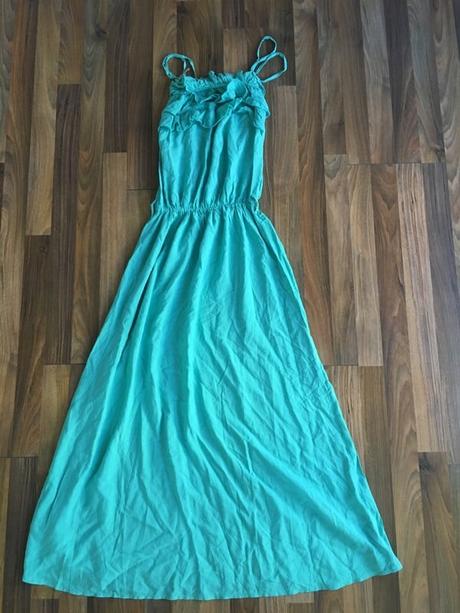 Mint maxišaty s volnáky, vel s/m, first angel, s