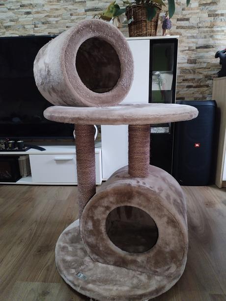 Škrabadlo pro kočičku v růžové barvě, 