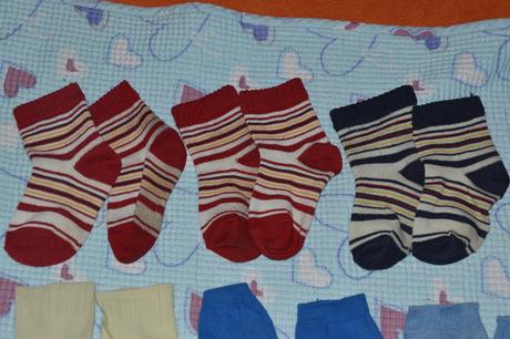 3x proužkaté ponožky , 86