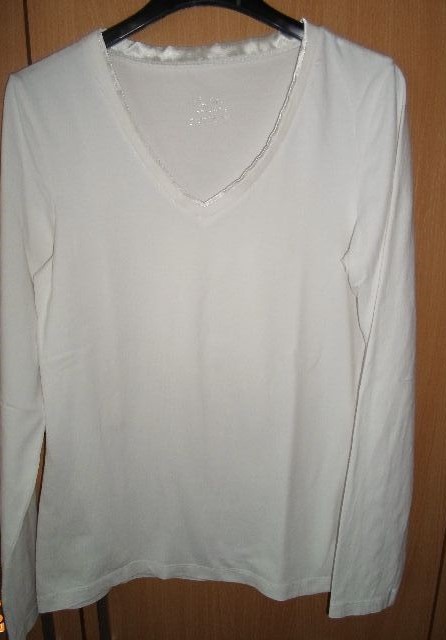 Bílá halenka, blůzka, bílé tričko, triko, top, m