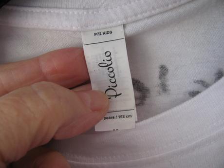 Bavlněné bílé tričko piccolio, 158