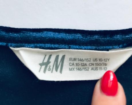 Ob/ halenka sametová - v146/152, h&m,146