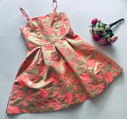 Ob/ šaty zlato oranžové- v. 12 let, e-vie,152