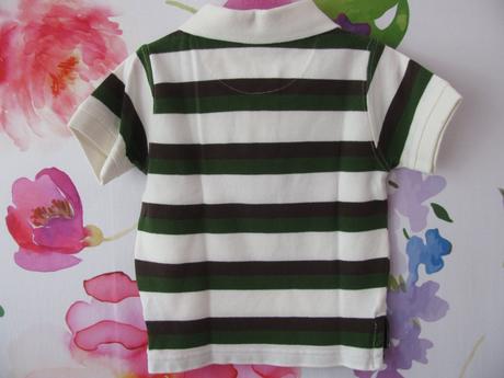 Dětské pruhované polo triko s límečkem, children's place,86
