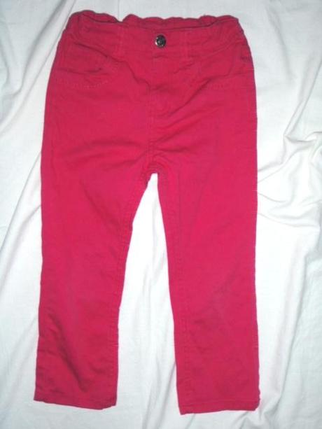 Bomba sytě růžové riflíky, denim,122