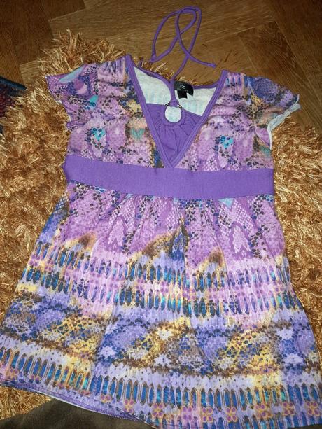 Tunika, triko fialové dámské, s