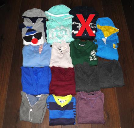 Klučičí mikiny, vesty a svetry - vel.110, next,110