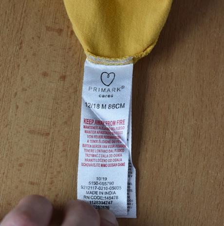 Tričko vel. 12 - 18 m, primark,86