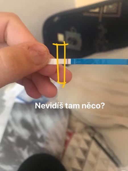 Je to pozitivní test?