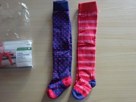 2x punčocháče barevné, vel. 74/80, tchibo,74