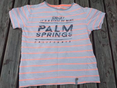 Tričko  pro holky s proužky, vel. 134, pepco,134