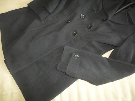 Propracovaný kratší kabát/trenčkot hennes, vel. 38, 38