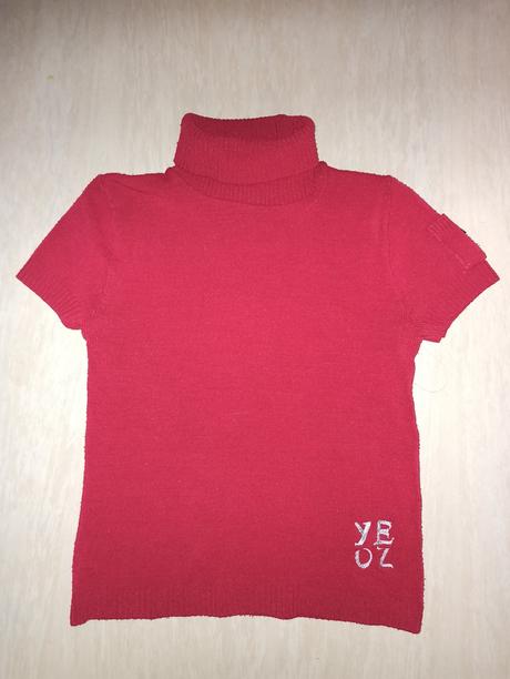 Červené triko s rolákem 152, 152