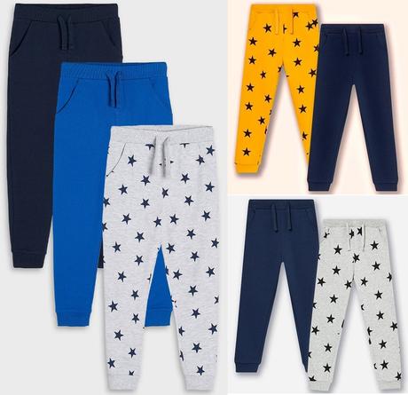 Dětské tepláky 3-pack nebo 2-pack hvězdičkové sady, sinsay,128