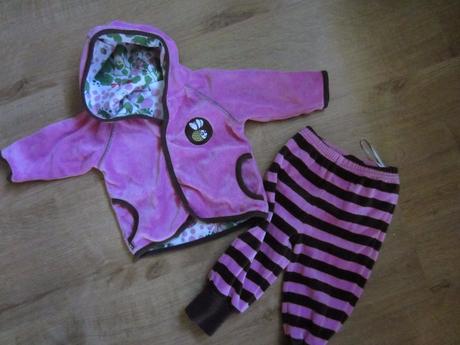Teplá sametová soupravička krásná, lindex,68