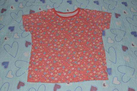 Praktické bavlněné květinové tričko, 116