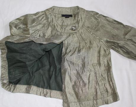 Va60 sváteční třpytivé bolerko/kabátek 9-10 let, next,140