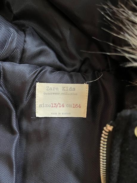 Krasný kvslitni, teplý, vlněný kabátek zara, zara,158